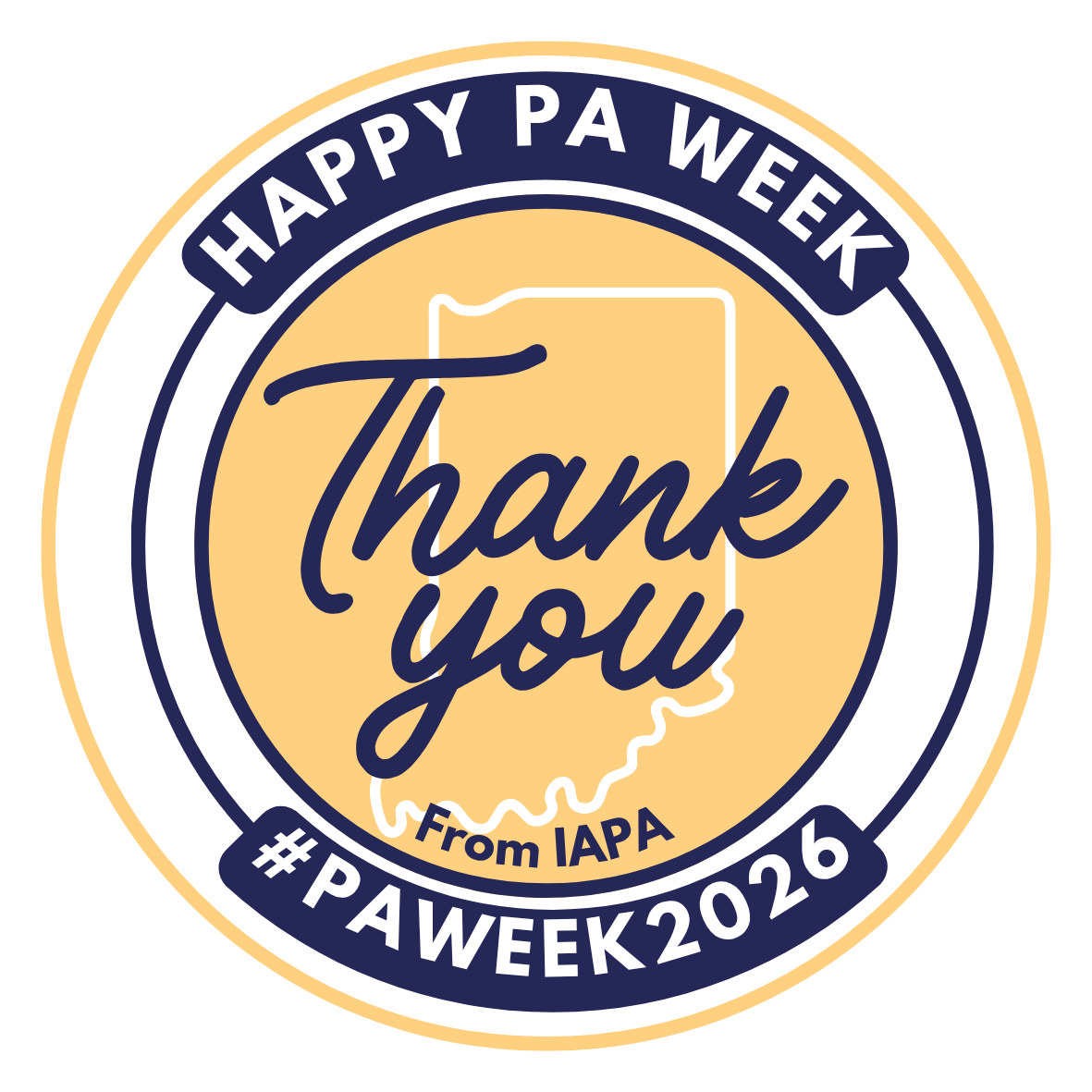 PA Week thank you sticker