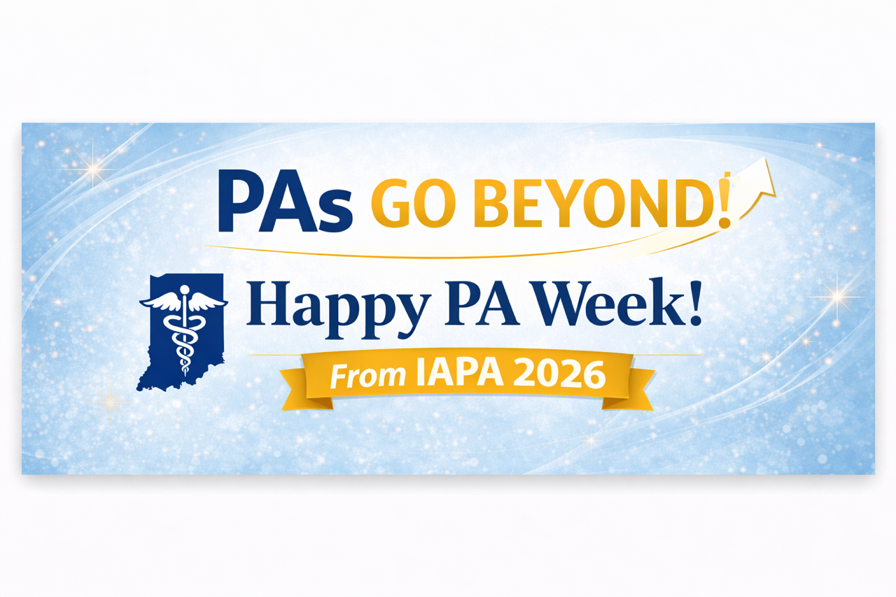 PAs Go Beyond light blue banner